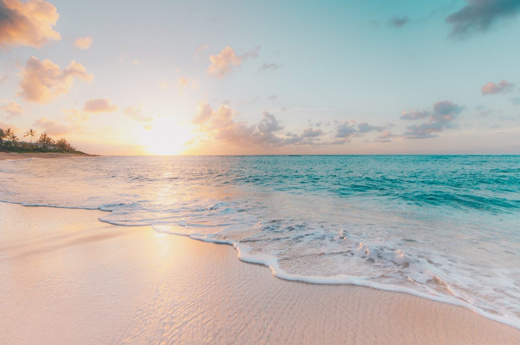 Sunset on a beach